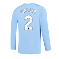 Manchester City Kyle Walker #2 Replica Home Shirt 2023-24 Long Sleeve